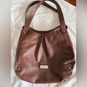 Rosetti Brown Leather Shoulder Bag